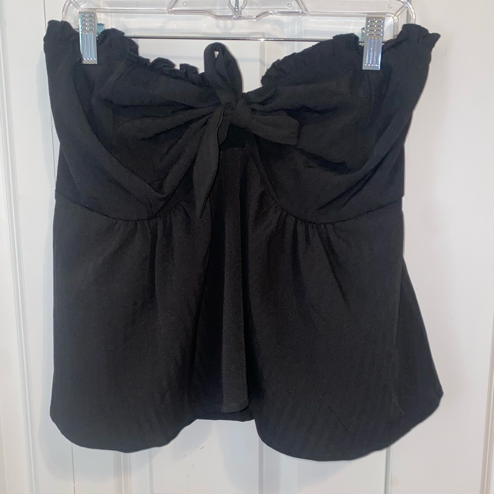 Strapless Black Top